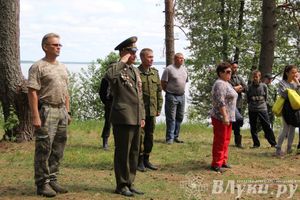 Торжественная церемония закладки Камня Памяти у деревни Каськово