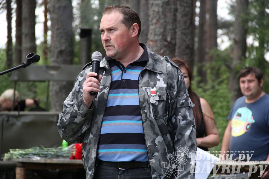 Торжественная церемония закладки Камня Памяти у деревни Каськово