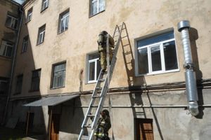 В Опочецкой школе-интернате потушен условный пожар (ФОТО)