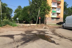 Дорога на проспекте Ленина перекрыта (ФОТО)