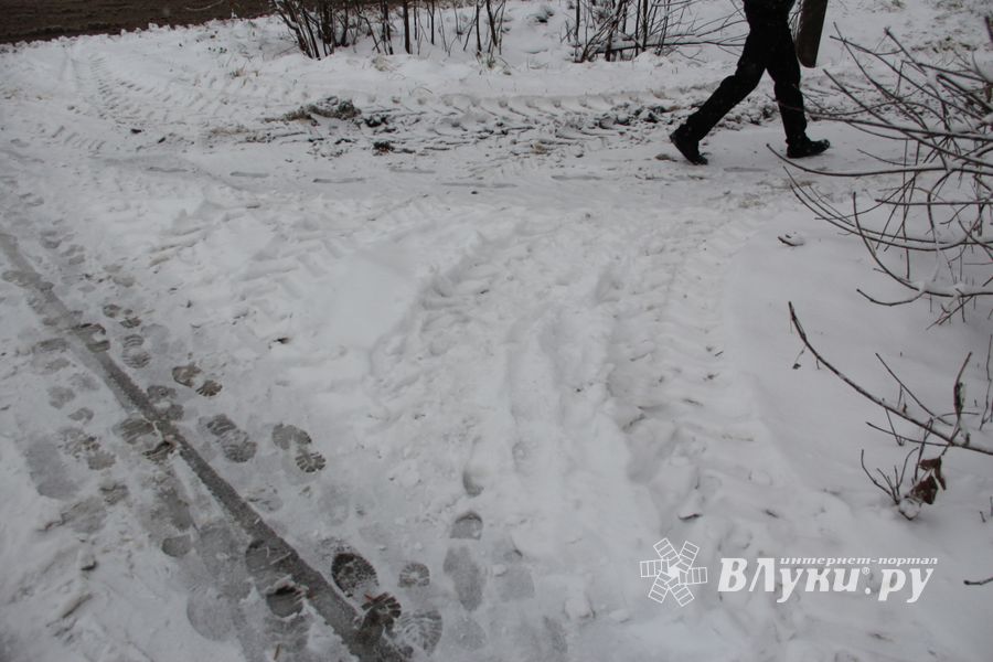 С первым снегопадом вас, коммунальщики Великих Лук!