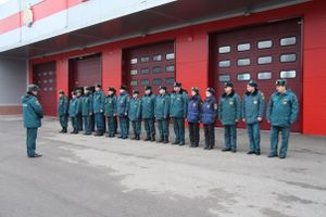 МЧС: Сотрудники МЧС отрабатывают мероприятия по ликвидации последствий пожара (фото)