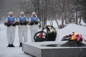 Десантники, участники сверхдальнего лыжного похода, прибыли в Великие Луки (ФОТО)
