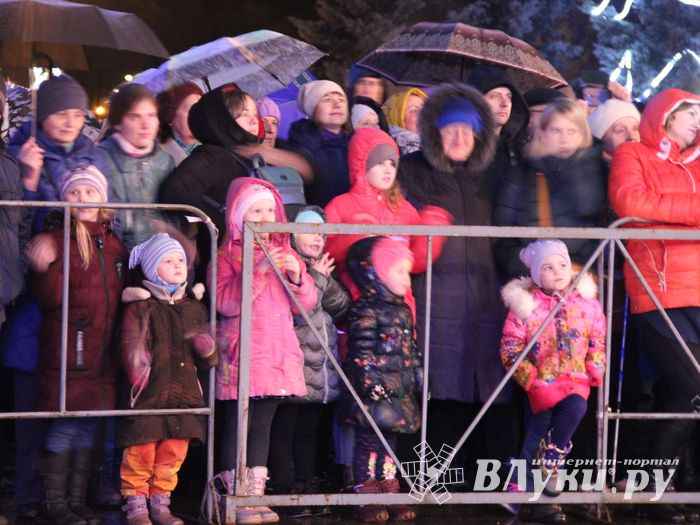 Дождик не помешал открытию городской ёлки (ФОТО)