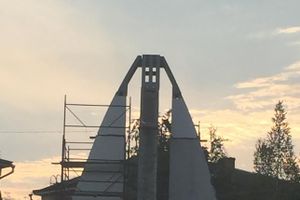 ​В Великих Луках продолжают реконструировать памятник в честь 800-летия города (фото)