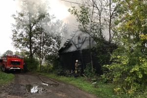 Пожар на проспекте Гагарина в Великих Луках