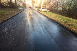 На улице Зелёной завершается укладка асфальта (ФОТО)