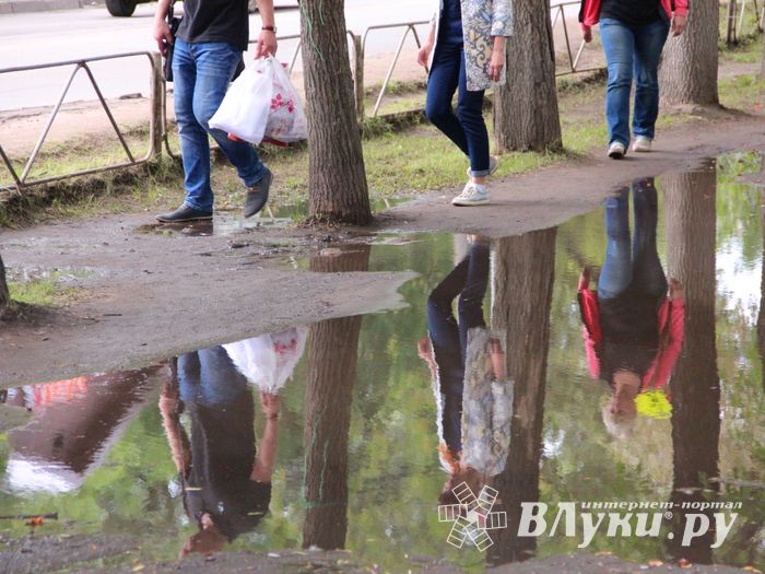 Мечта великолучан: по городу в чистой обуви (ФОТО)