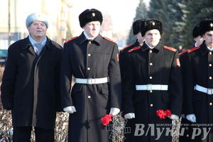 90-летие со дня рождения Александра Матросова. Митинг и возложение цветов к памятнику