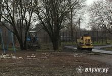 В Великих Луках продолжаются работы по благоустройству о. Дятлинка (фото)