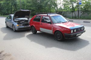 На Гагарина в Великих Луках столкнулись два «немца» (ФОТО)