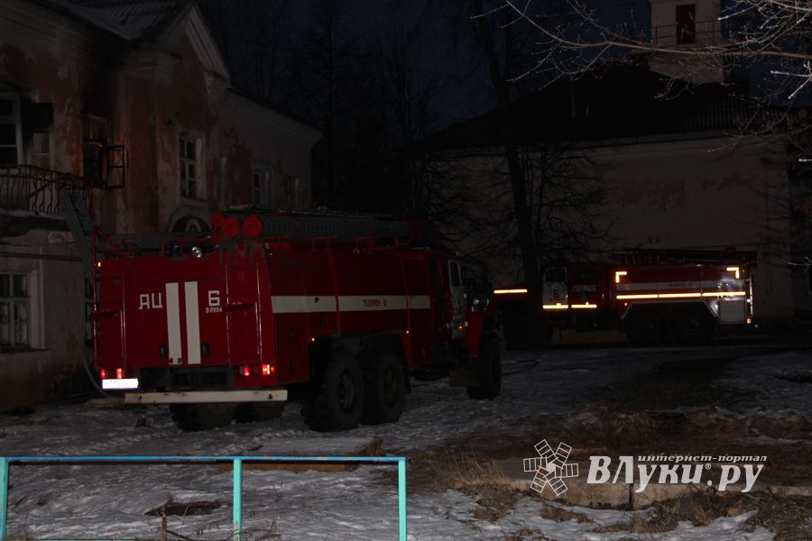 Пожар на ул. Герцена в Великих Луках (ФОТО)