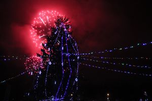 Дождик не помешал открытию городской ёлки (ФОТО)