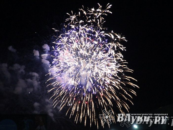 Праздничным концертом и салютом завершились празднования Дня Победы в Великих Луках (фото)