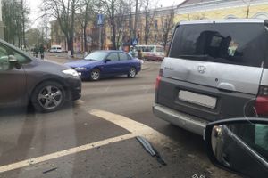 Фотофакт: ДТП на перекрестке Некрасова-Ленина