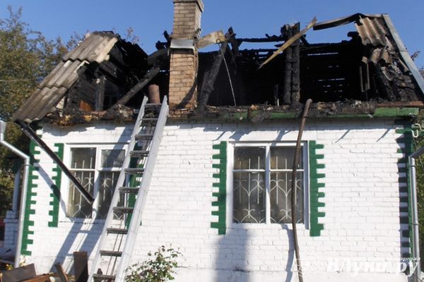 В Псковской области сгорел дом (фото)