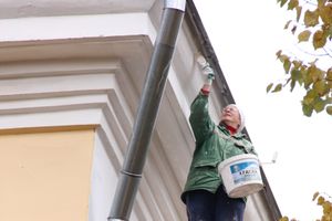 В Великих Луках ремонтируют фасад Архива (ФОТО)