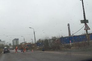 На ул. Промышленная ведутся дорожные работы