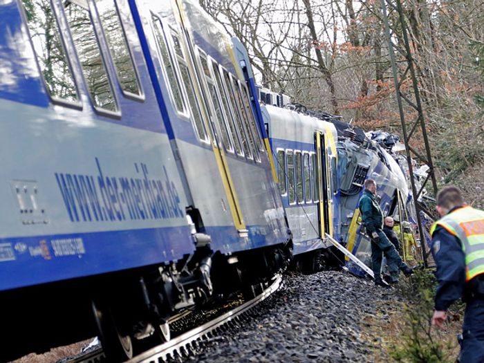 В Германии столкнулись два поезда (фото)