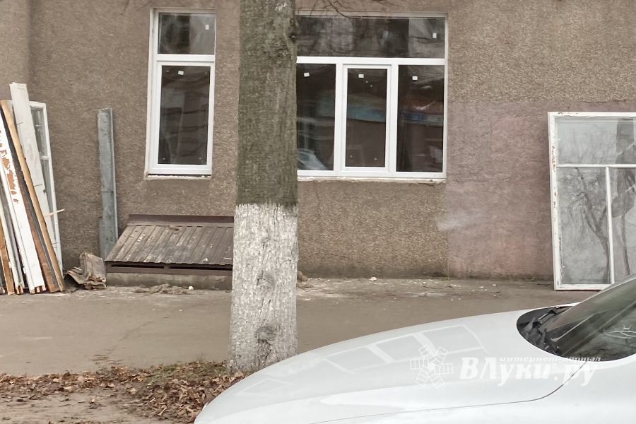 В великолукской детской библиотеке меняют окна (ФОТО)