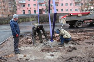 На площади Юбилейной появятся ладошки и ромбы (ФОТО)