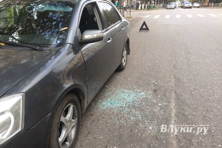 Автомобиль великолучанина попал под «обстрел» (ФОТО)