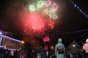 Дождик не помешал открытию городской ёлки (ФОТО)