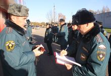 В Главном управлении МЧС России по Псковской области прошёл строевой смотр (ФОТО)