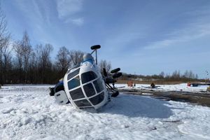 Вертолет Ми-8 попал в аварию в Великолукском районе (ФОТО)