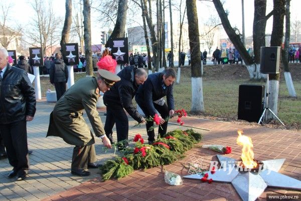 В Пустошке открыли Аллею Героев (фото)