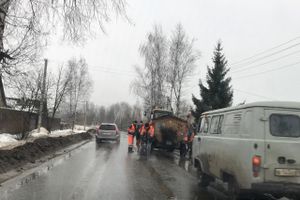 На ул. Гражданской ведётся ямочный ремонт (ФОТО)