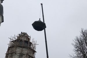 На Свято-Вознесенском соборе  (ФОТО, ВИДЕО)