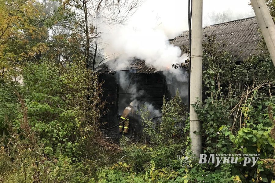 Пожар на проспекте Гагарина в Великих Луках