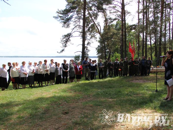 Торжественная церемония закладки Камня Памяти у деревни Каськово