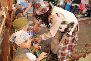 новый год в саду