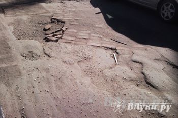 Великолучане пожаловались на сайте губернатора на ямы при выезде их города и на сломанное дерево в парке Пушкина