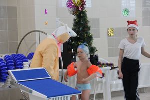 В Великолукском Айсберге прошли соревнования по плаванию на призы Деда Мороза (ФОТО)