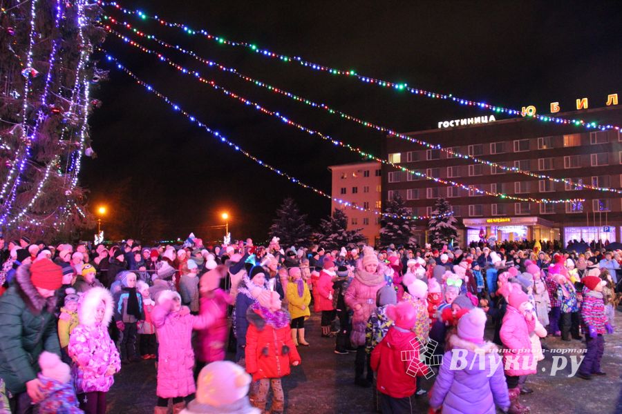 В Великих Луках зажгли Ёлку (ФОТО)