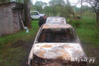В Псковской области в сгоревшей машине найдено тело владельца (фото)