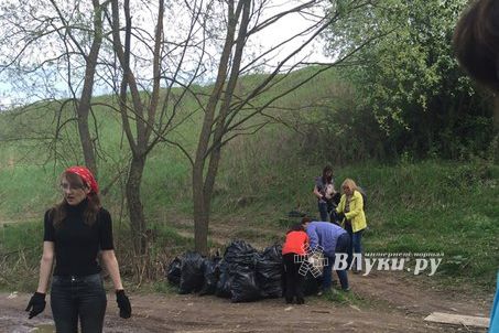 Журналистки Великих Лук провели субботник (ФОТО)