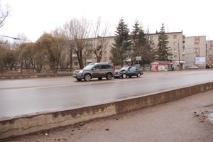 На проспекте Гагарина в Великих Луках произошло ДТП (ФОТО)