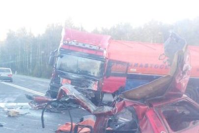 На федеральной трассе М-10 в ДТП с бензовозом погибла женщина (фото)