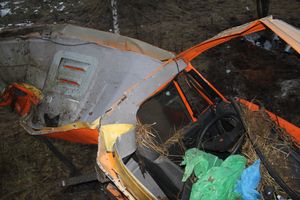 В районе деревни Булынино перевернулась бетономешалка (ФОТО)