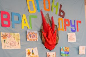 Воспитанники детского сада «Берёзка» встретились с сотрудником МЧС (ФОТО)