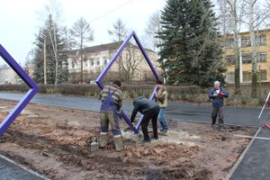 На площади Юбилейной появятся ладошки и ромбы (ФОТО)