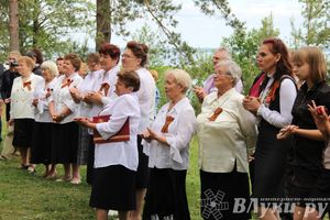 Торжественная церемония закладки Камня Памяти у деревни Каськово