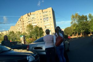 В Великих Луках на улице Вокзальной произошло ДТП (ФОТО)