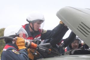 В Пскове прошла тренировка по ликвидации последствий ДТП (ФОТО)