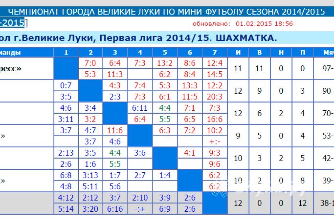 Команда «Статус-Пресс» стала чемпионом г. Великие Луки по мини-футболу (фото)