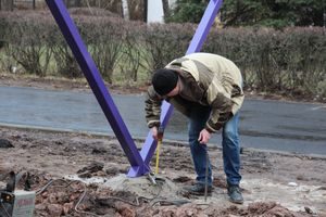 На площади Юбилейной появятся ладошки и ромбы (ФОТО)